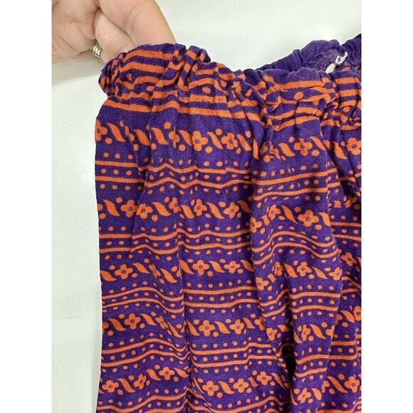 Unbranded Womens Skirt Size Unknown Purple Orange Maxi Elastic Waisted Vintage - Picture 2 of 9